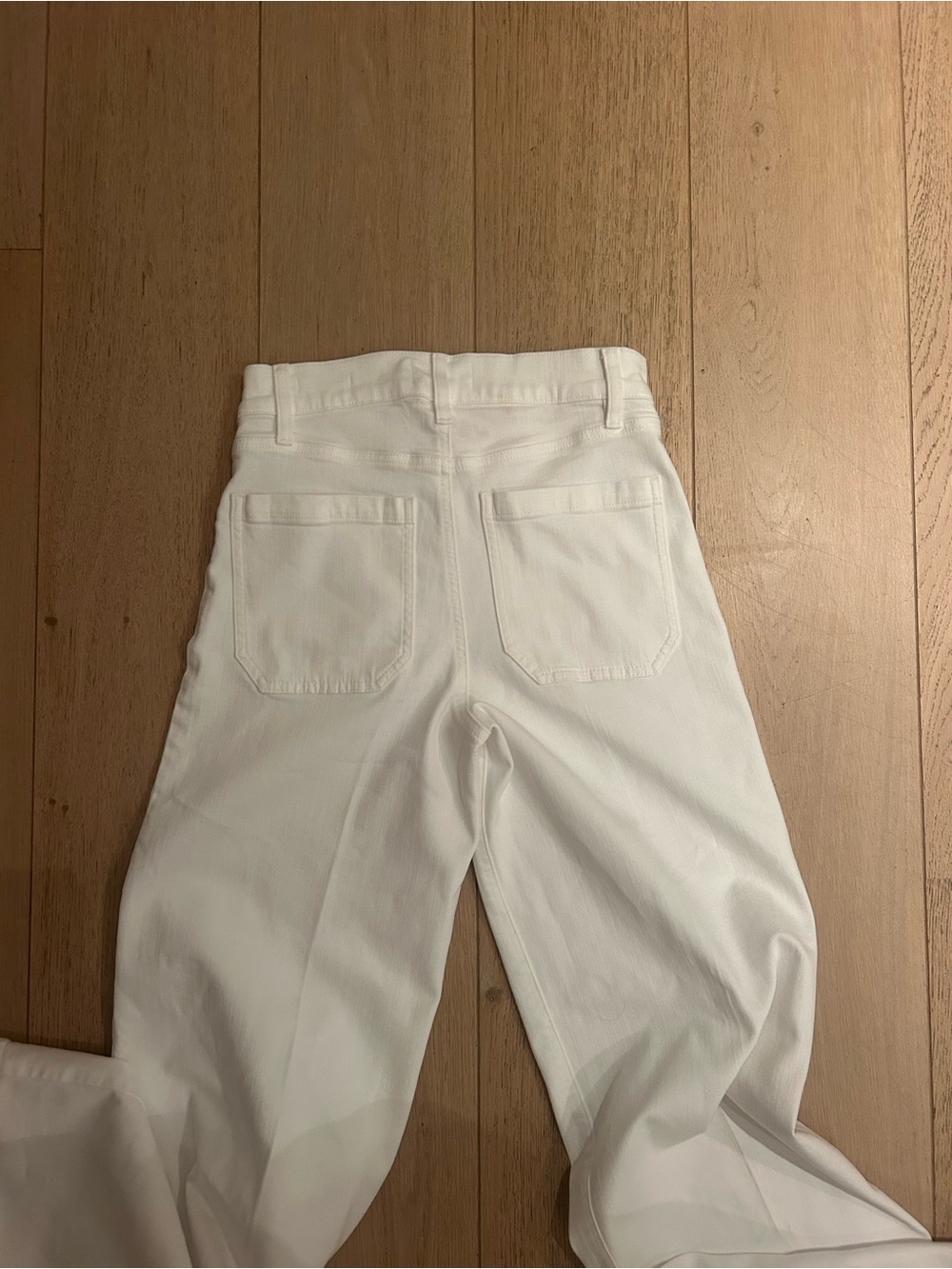 Frame Denim White Le Slim Palazzo Jeans - Picture 4 of 4